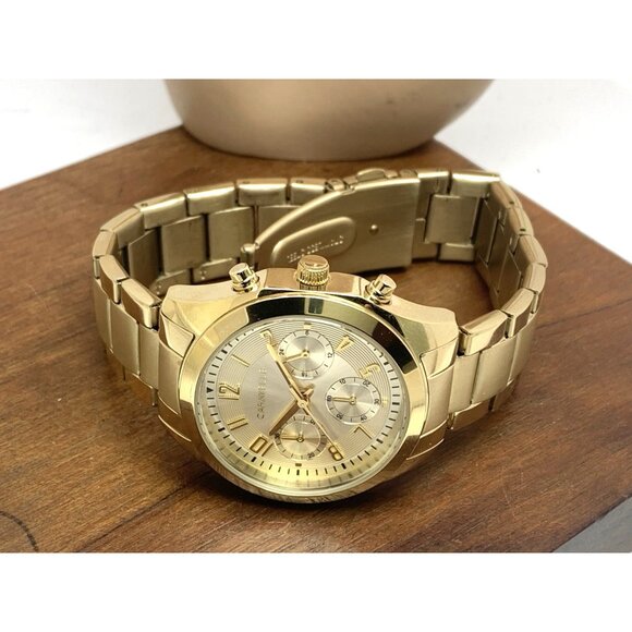 Caravelle By Bulova Women's Watch 44L238 Quartz Chronograph Gold Steel 36mm - Picture 7 of 13